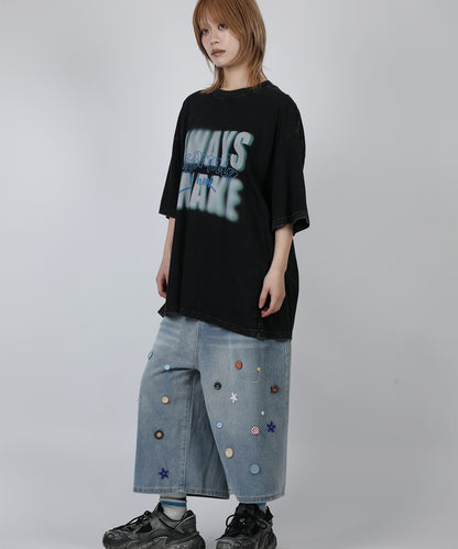 HOOK -original-　INSOMNIA　ウォッシュ加工ヴィンテージ風 ビッグTEE