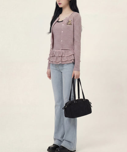 HOOK　for girls -original-　ペプラムワンポイントベア アンサンブル