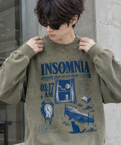 HOOK -original- INSOMINIA アソートスペースグラフィックオーバーサイズスウェット