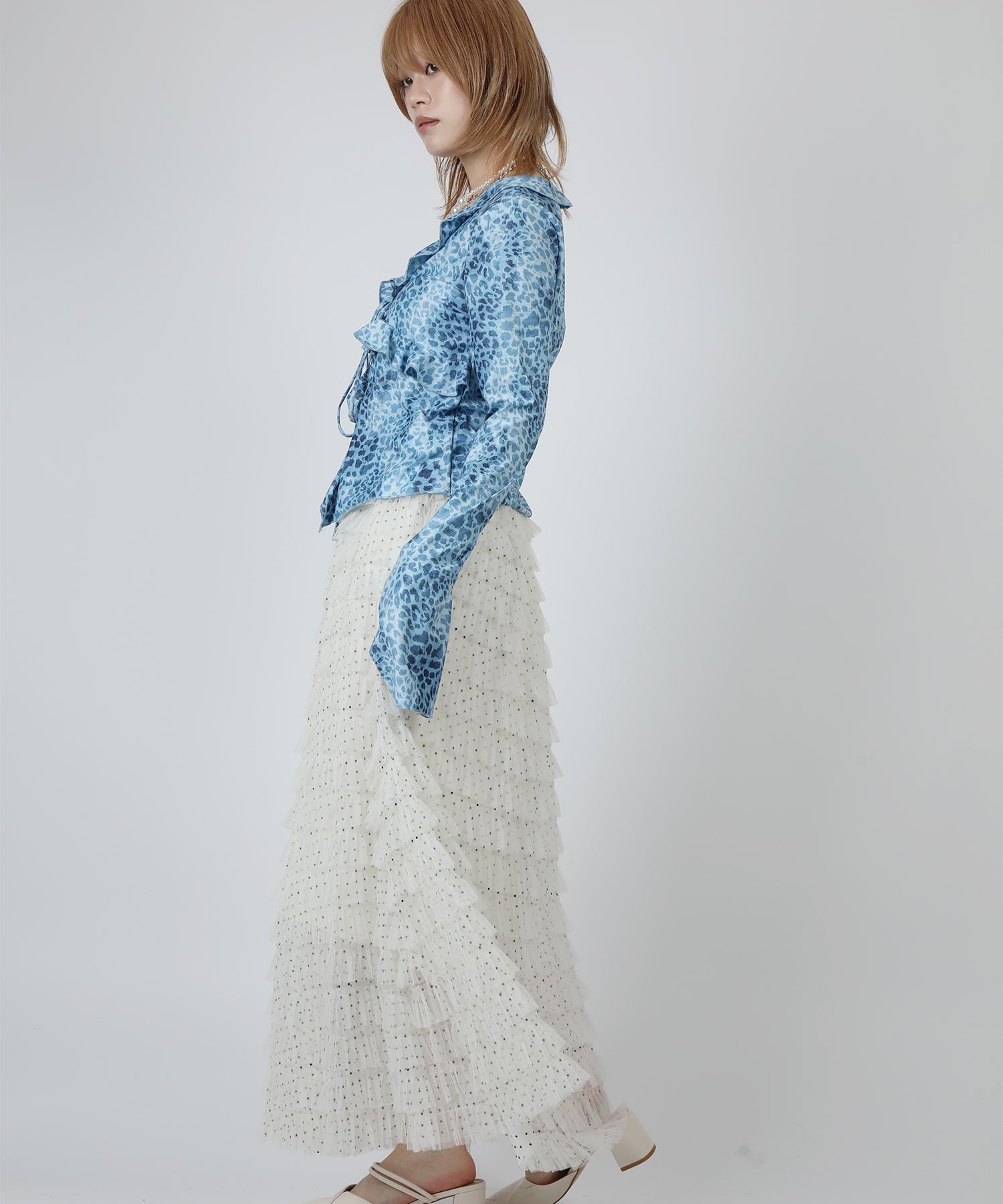 HOOK for girls　レオパード柄シアートップス