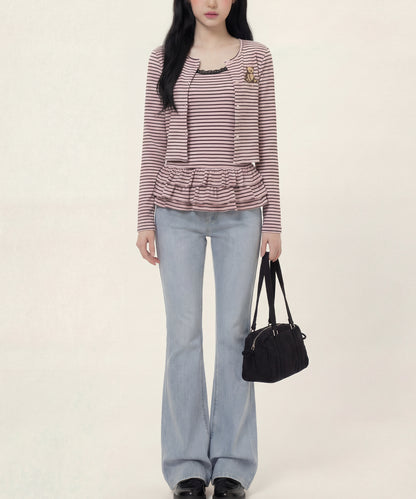 HOOK　for girls -original-　ペプラムワンポイントベア アンサンブル