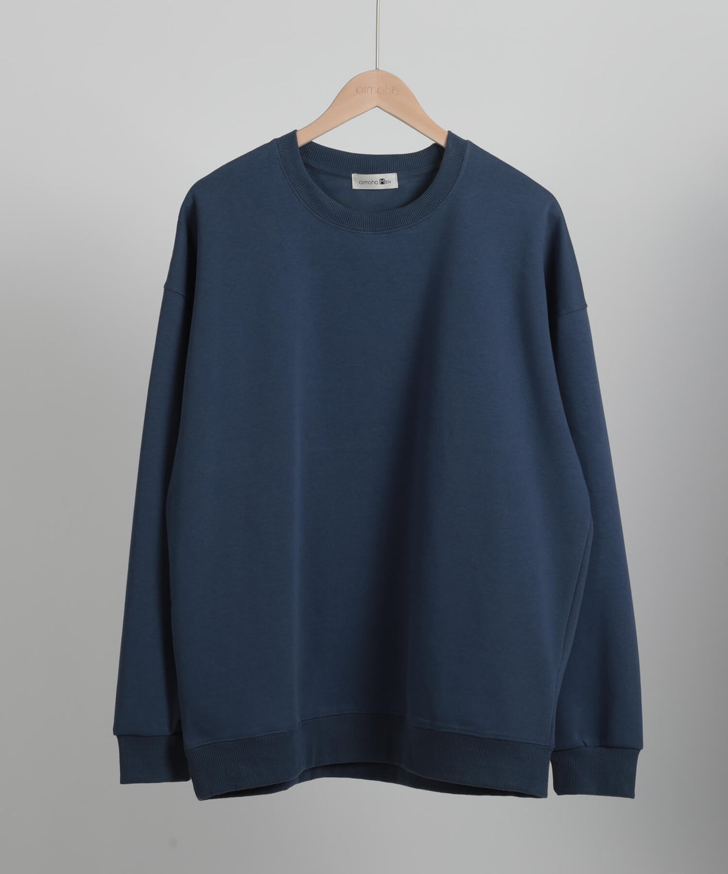 【aimoha MEN】SLIM FIT PULLOVER スリムフィットスウェット