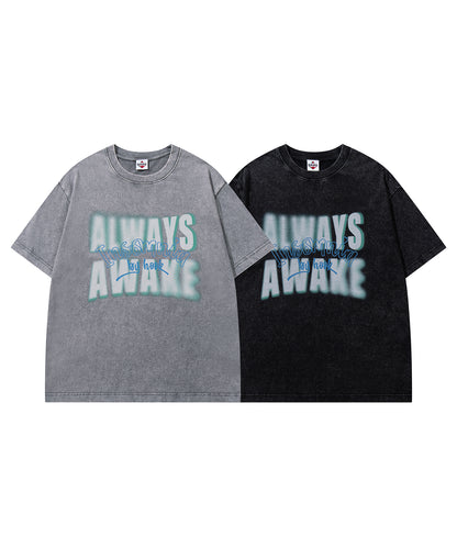 HOOK -original-　INSOMNIA　ウォッシュ加工ヴィンテージ風 ビッグTEE