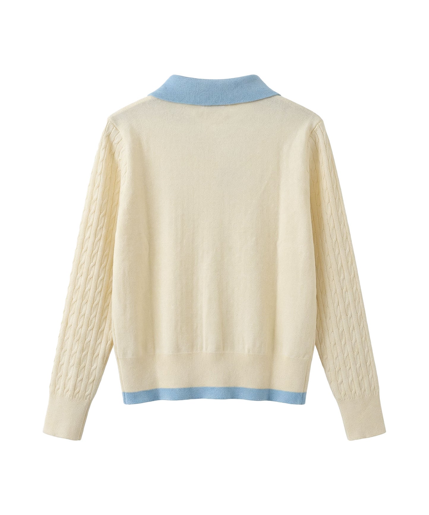 HOOK for girls　刺繍ワンポイント フレンチガーリーカーディガン