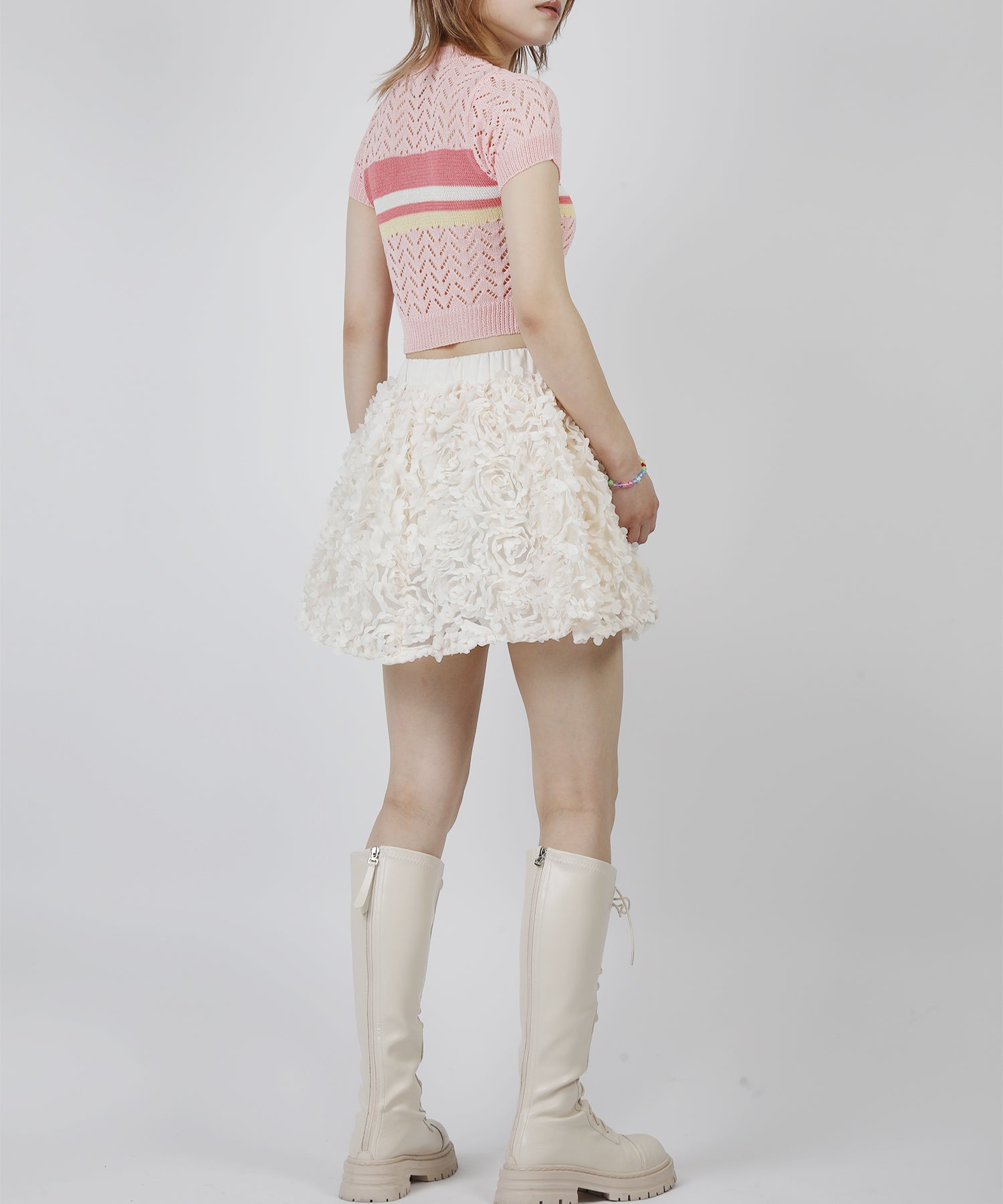 HOOK for girls　立体ローズミニスカート