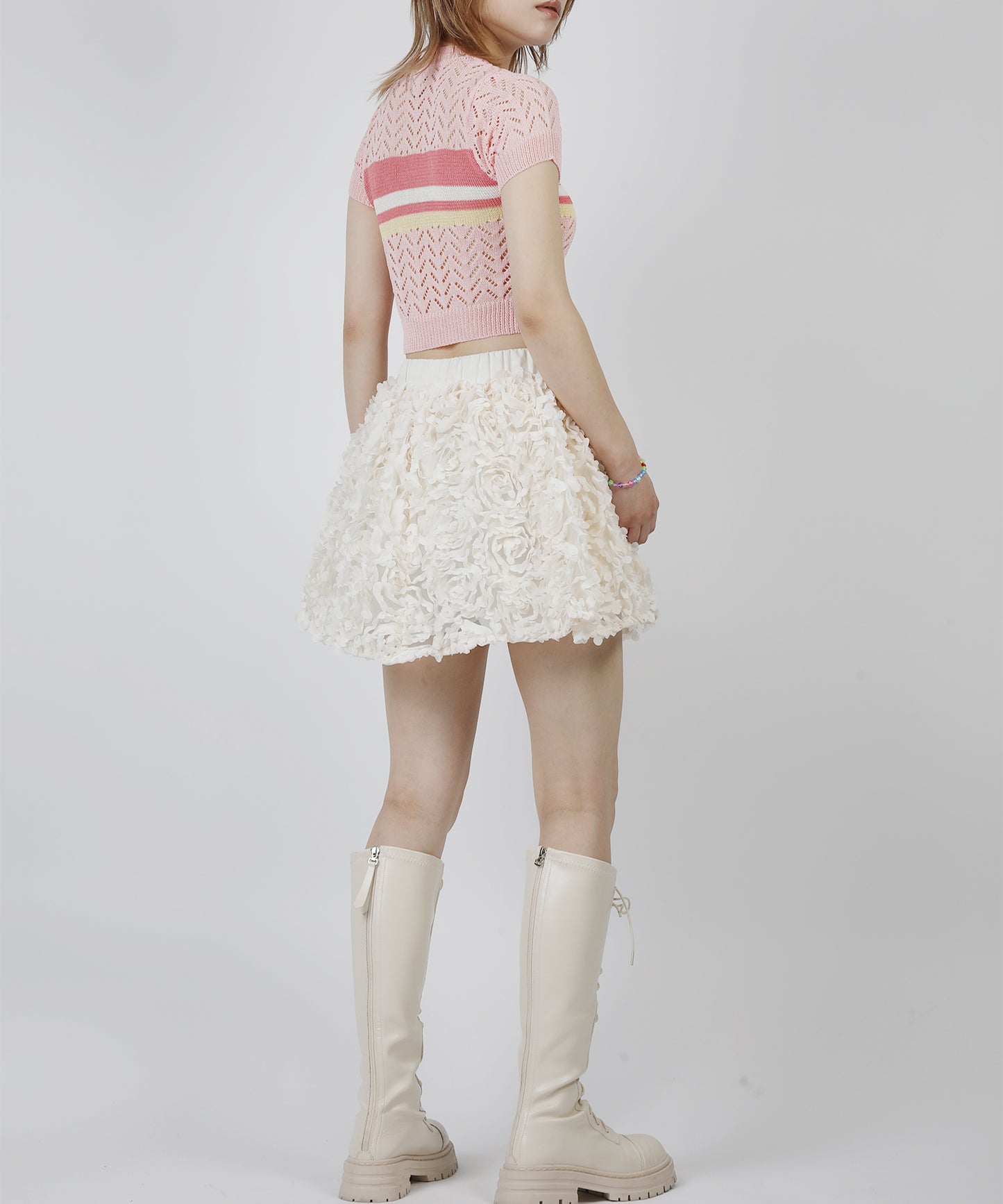 HOOK for girls　立体ローズミニスカート