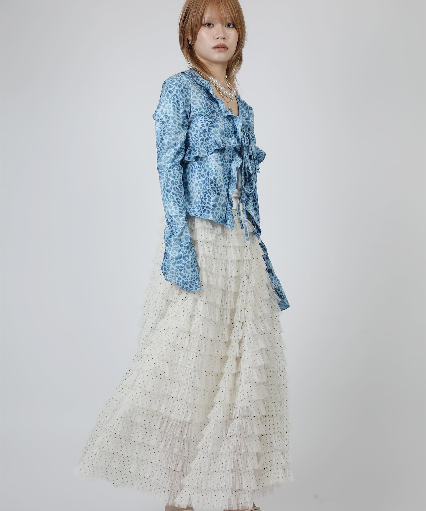 HOOK for girls　レオパード柄シアートップス