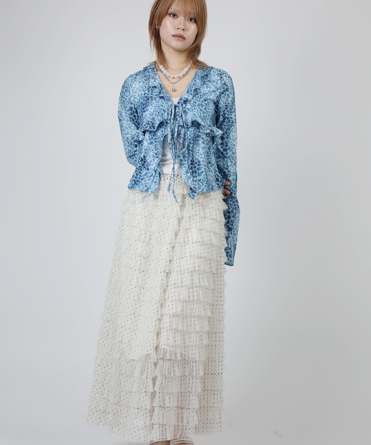 HOOK for girls　レオパード柄シアートップス