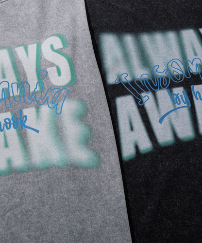HOOK -original-　INSOMNIA　ウォッシュ加工ヴィンテージ風 ビッグTEE