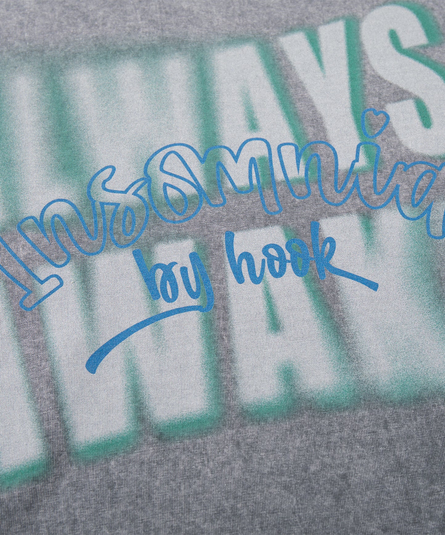 HOOK -original-　INSOMNIA　ウォッシュ加工ヴィンテージ風 ビッグTEE
