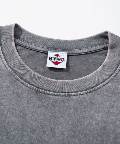 HOOK -original-　INSOMNIA　ウォッシュ加工ヴィンテージ風 ビッグTEE