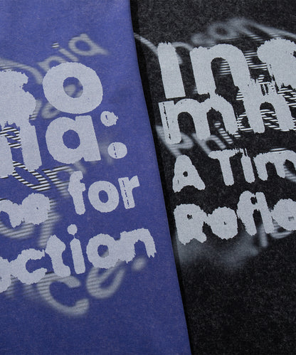 HOOK -original-　INSOMNIA　ウォッシュ加工ヴィンテージ風 ビッグTEE