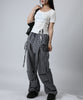 HOOK for girls リボングラフィック × サイドギャザー コンパクトストリートT