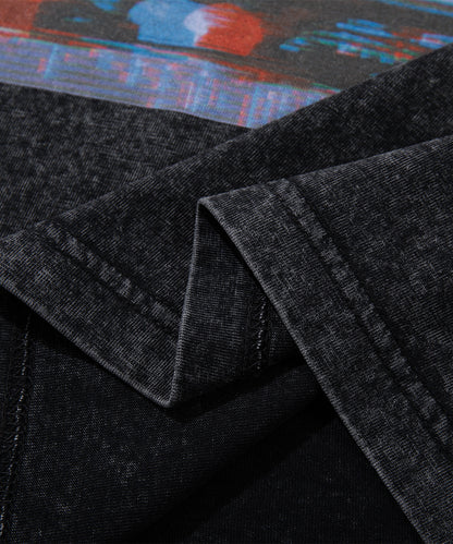 HOOK -original-　INSOMNIA　ウォッシュ加工ヴィンテージ風 ビッグTEE
