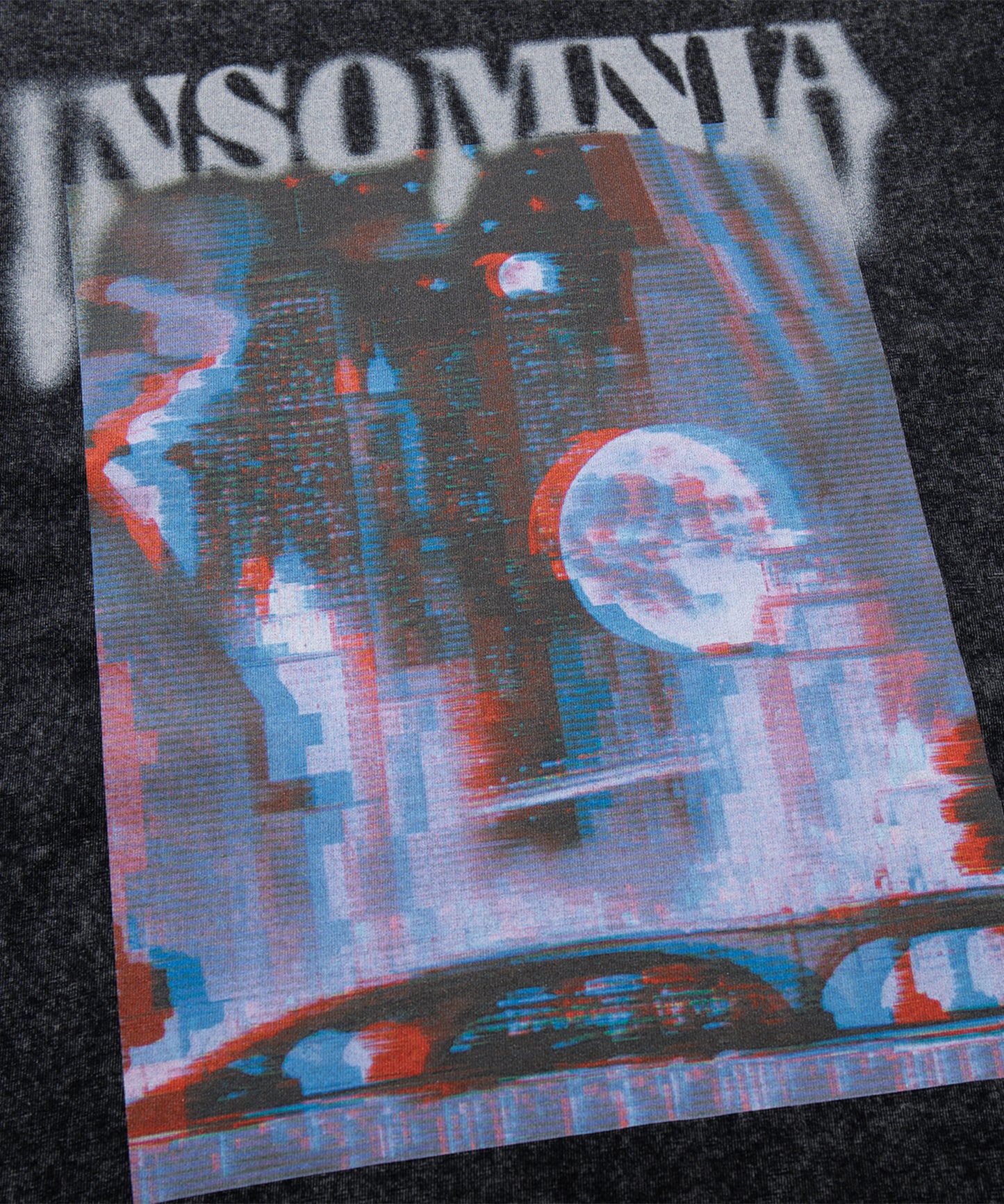 HOOK -original-　INSOMNIA　ウォッシュ加工ヴィンテージ風 ビッグTEE