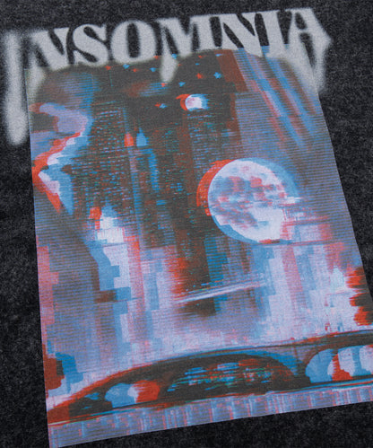 HOOK -original-　INSOMNIA　ウォッシュ加工ヴィンテージ風 ビッグTEE