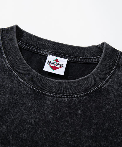HOOK -original-　INSOMNIA　ウォッシュ加工ヴィンテージ風 ビッグTEE