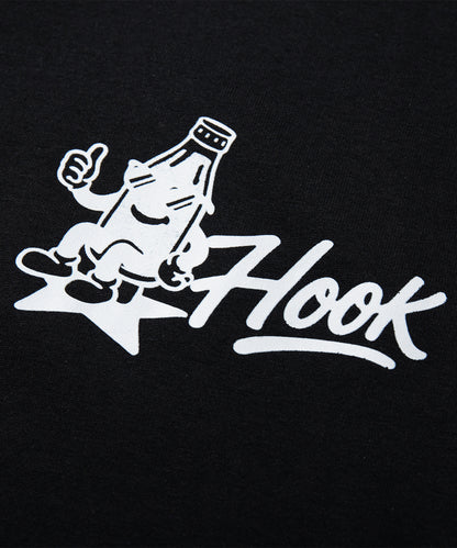 HOOK -original-　フードモチーフ アメリカンカートゥーンプリント ビッグTシャツ