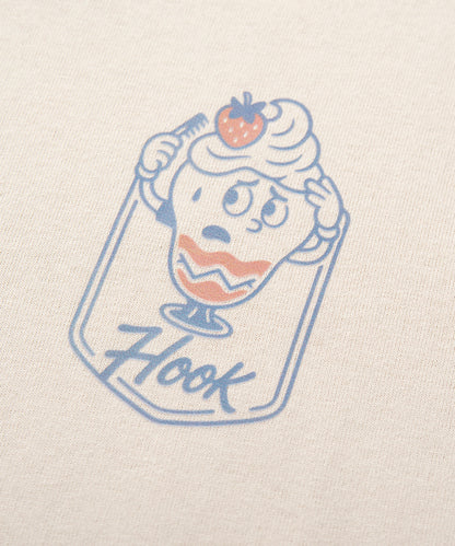 HOOK -original-　フードモチーフ アメリカンカートゥーンプリント ビッグTシャツ