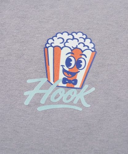 HOOK -original-　フードモチーフ アメリカンカートゥーンプリント ビッグTシャツ