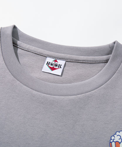 HOOK -original-　フードモチーフ アメリカンカートゥーンプリント ビッグTシャツ