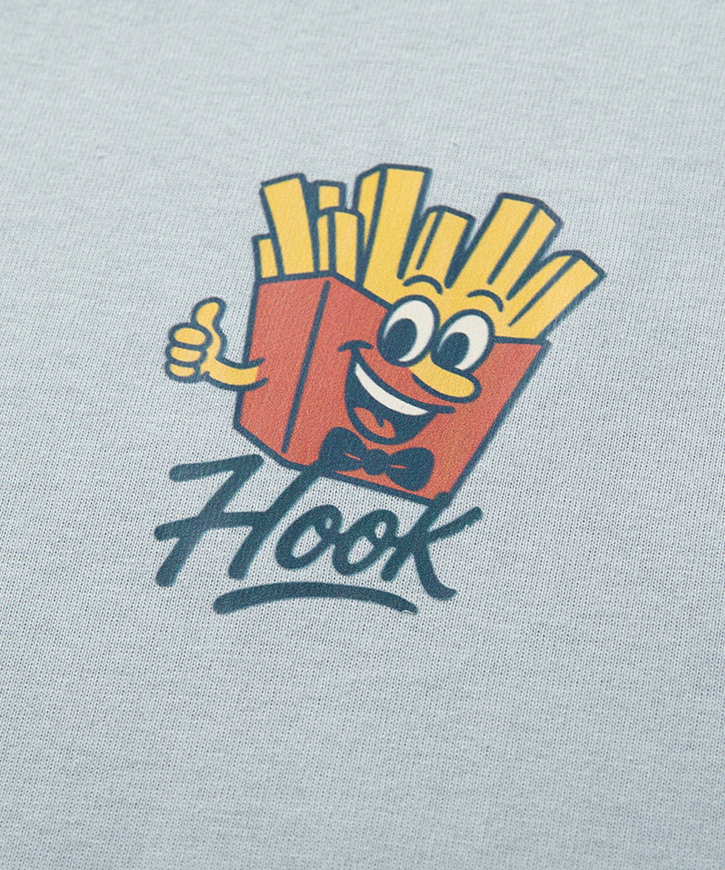 HOOK -original-　フードモチーフ アメリカンカートゥーンプリント ビッグTシャツ