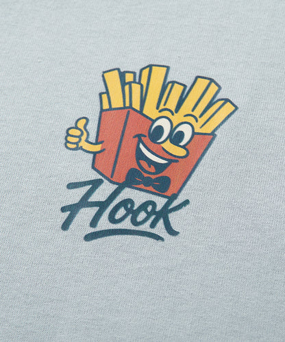 HOOK -original-　フードモチーフ アメリカンカートゥーンプリント ビッグTシャツ