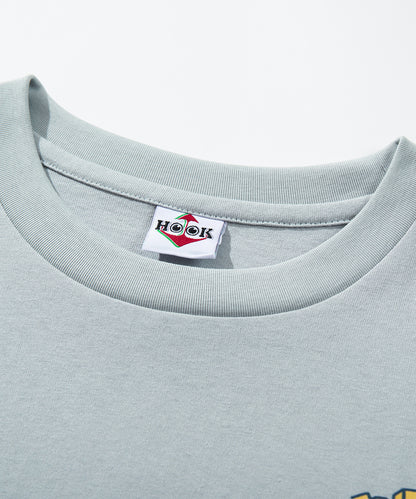 HOOK -original-　フードモチーフ アメリカンカートゥーンプリント ビッグTシャツ