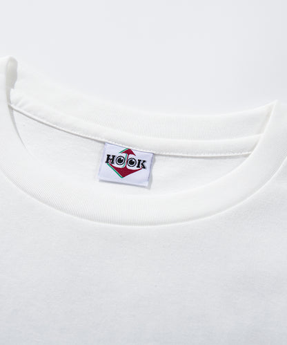 HOOK -original-　フードモチーフ アメリカンカートゥーンプリント ビッグTシャツ