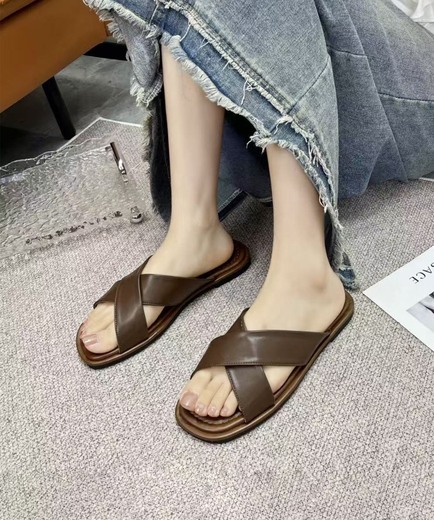 クロスストラップサンダル (SS)