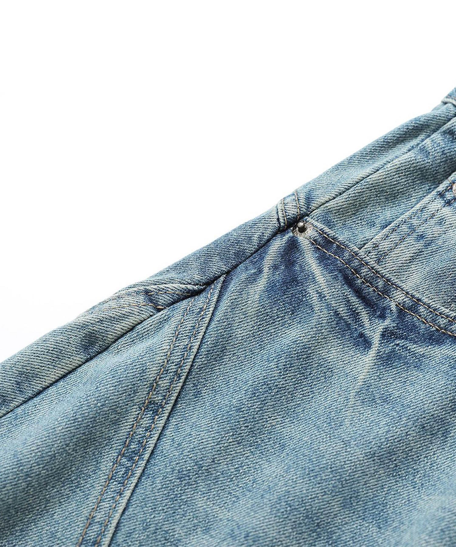 HOOK バレルレッグ ワイドデニム ハーフパンツ (SS)