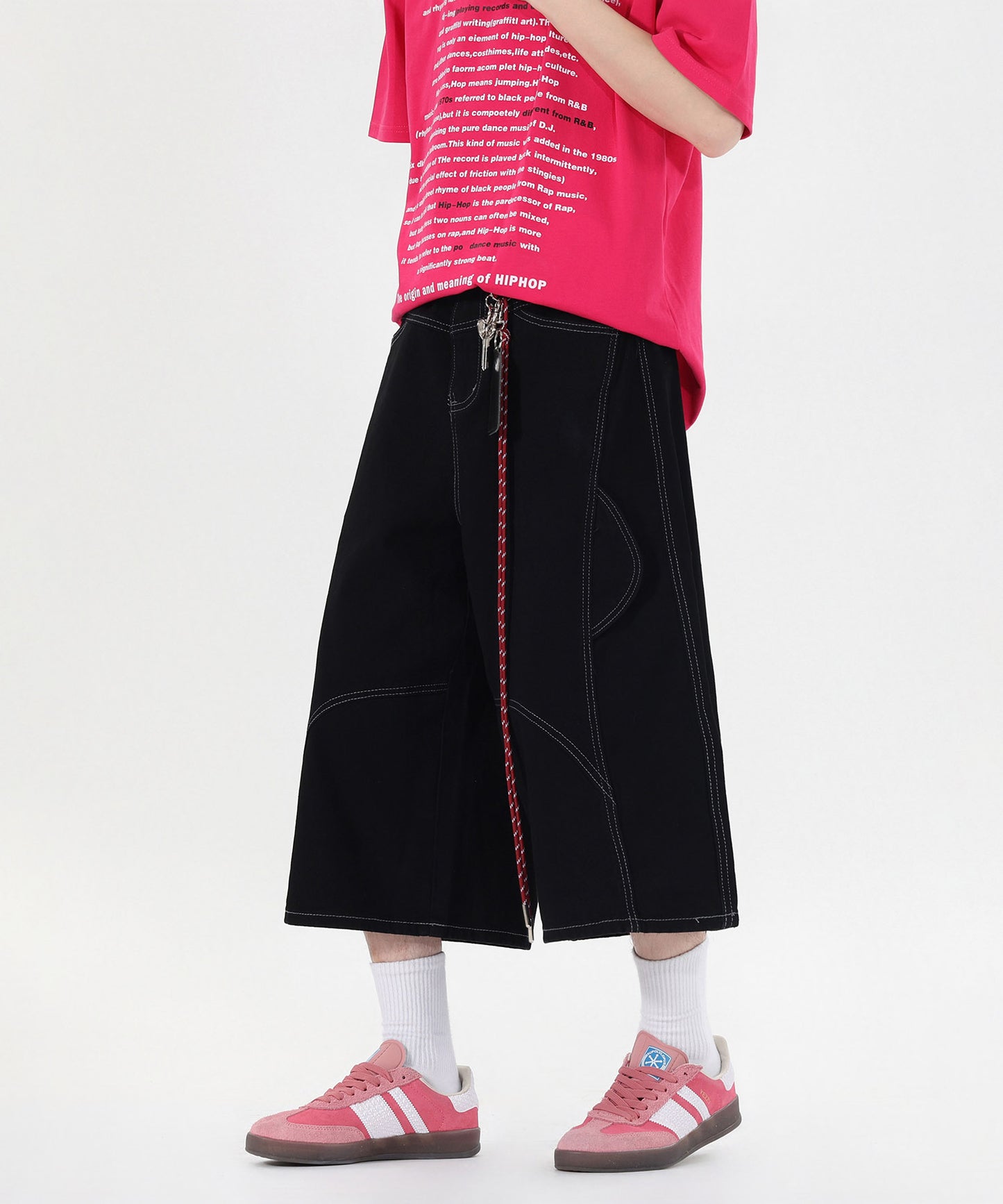 HOOK チェーンキーホルダー付き カーゴハーフパンツ (SS)