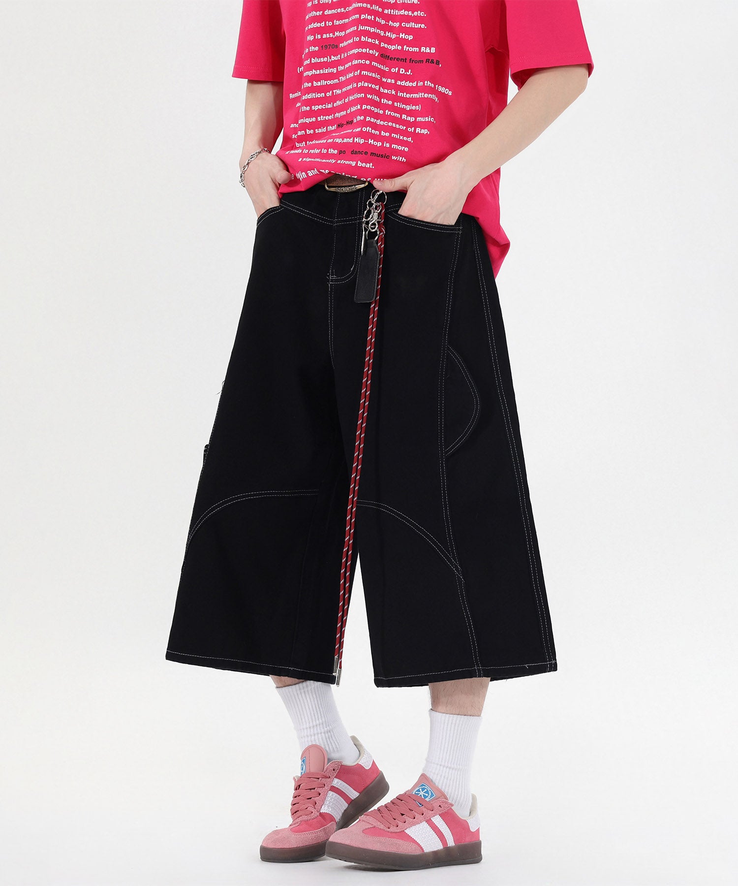 HOOK チェーンキーホルダー付き カーゴハーフパンツ (SS)