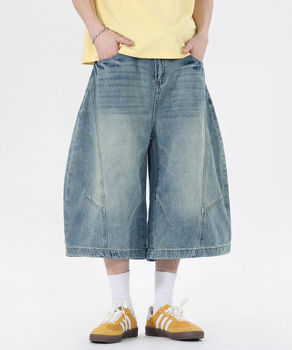 HOOK バレルレッグ ワイドデニム ハーフパンツ (SS)