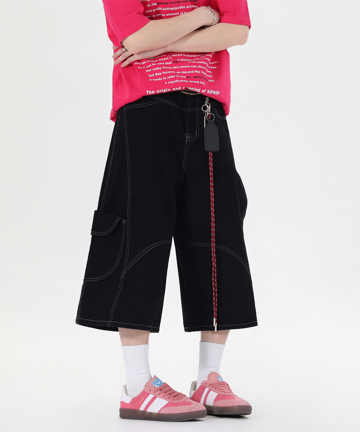 HOOK チェーンキーホルダー付き カーゴハーフパンツ (SS)