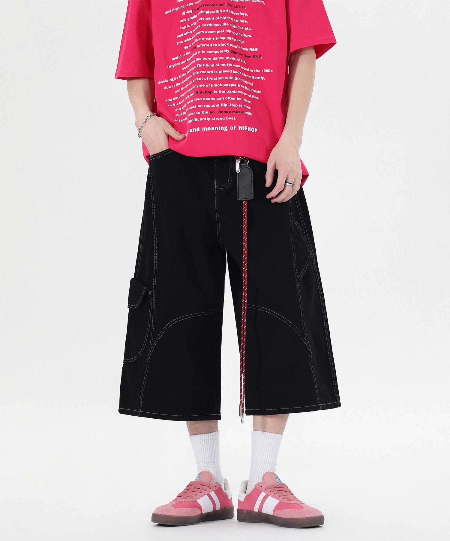 HOOK チェーンキーホルダー付き カーゴハーフパンツ (SS)
