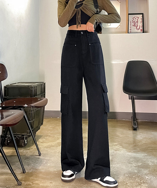 カーゴ風裏起毛カラーパンツ