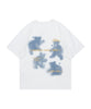 [HOOK] Old clothes style front print big TEE