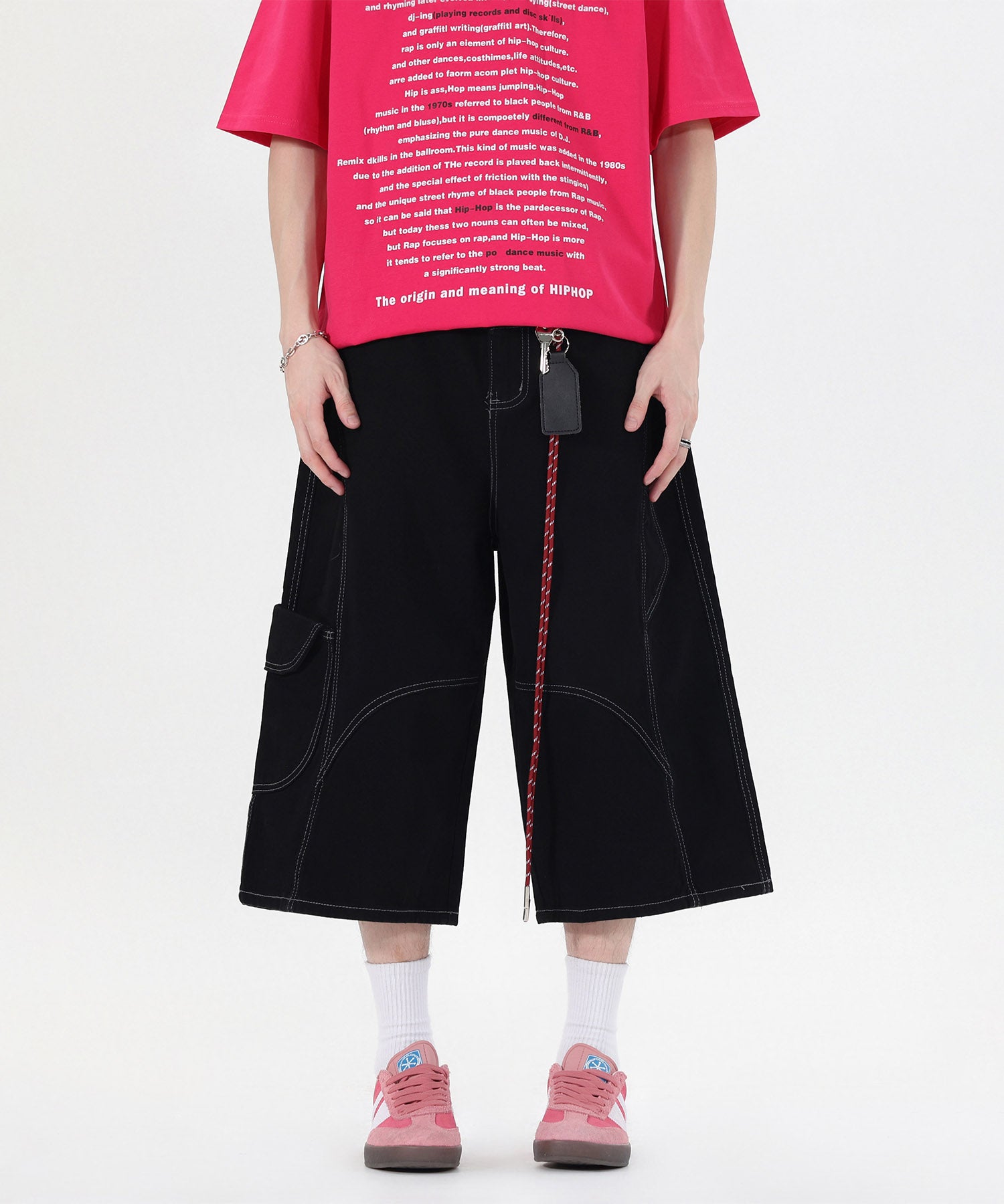 HOOK チェーンキーホルダー付き カーゴハーフパンツ (SS)