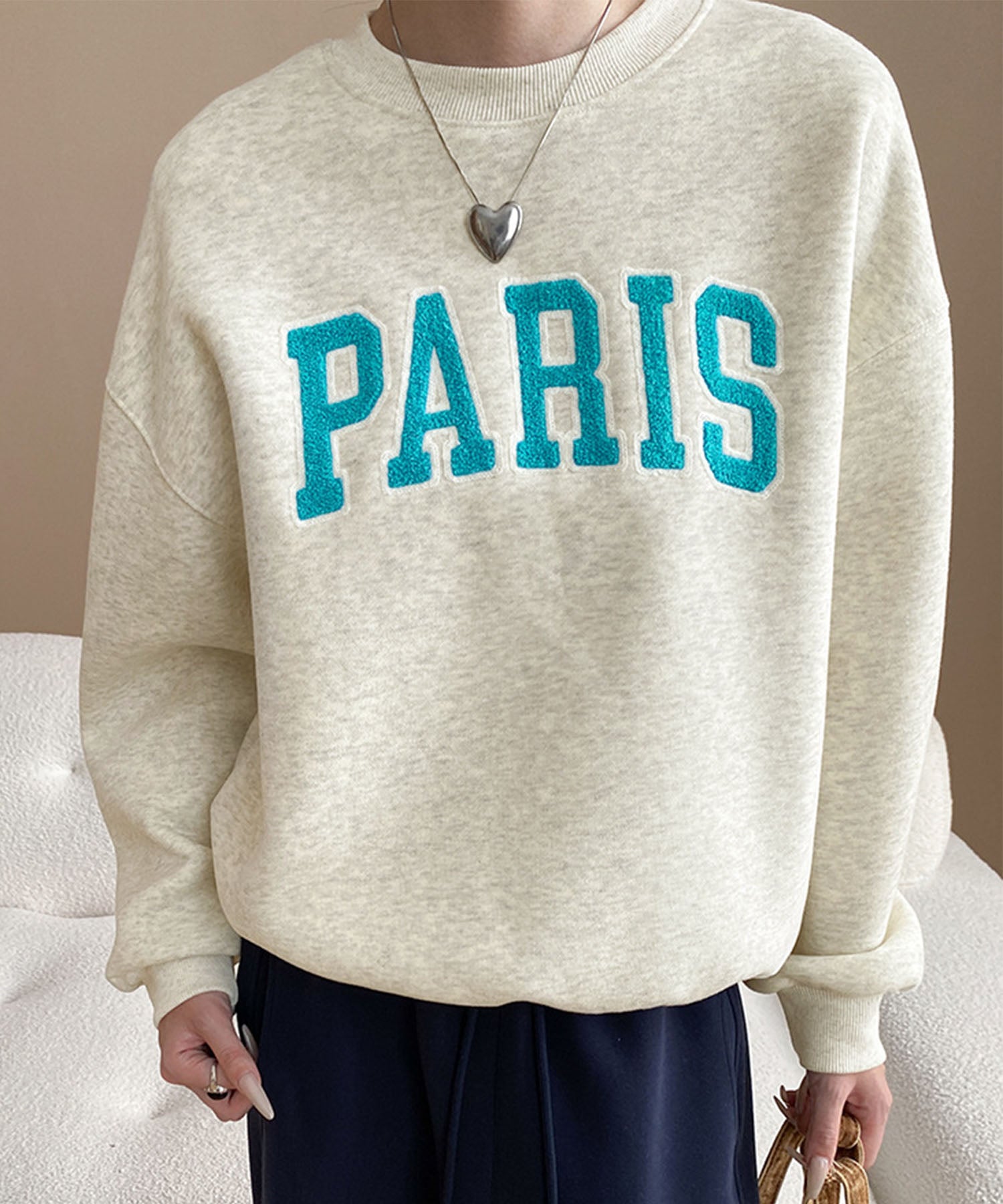 aimoha/サガラ刺繍 ビッグスウェット