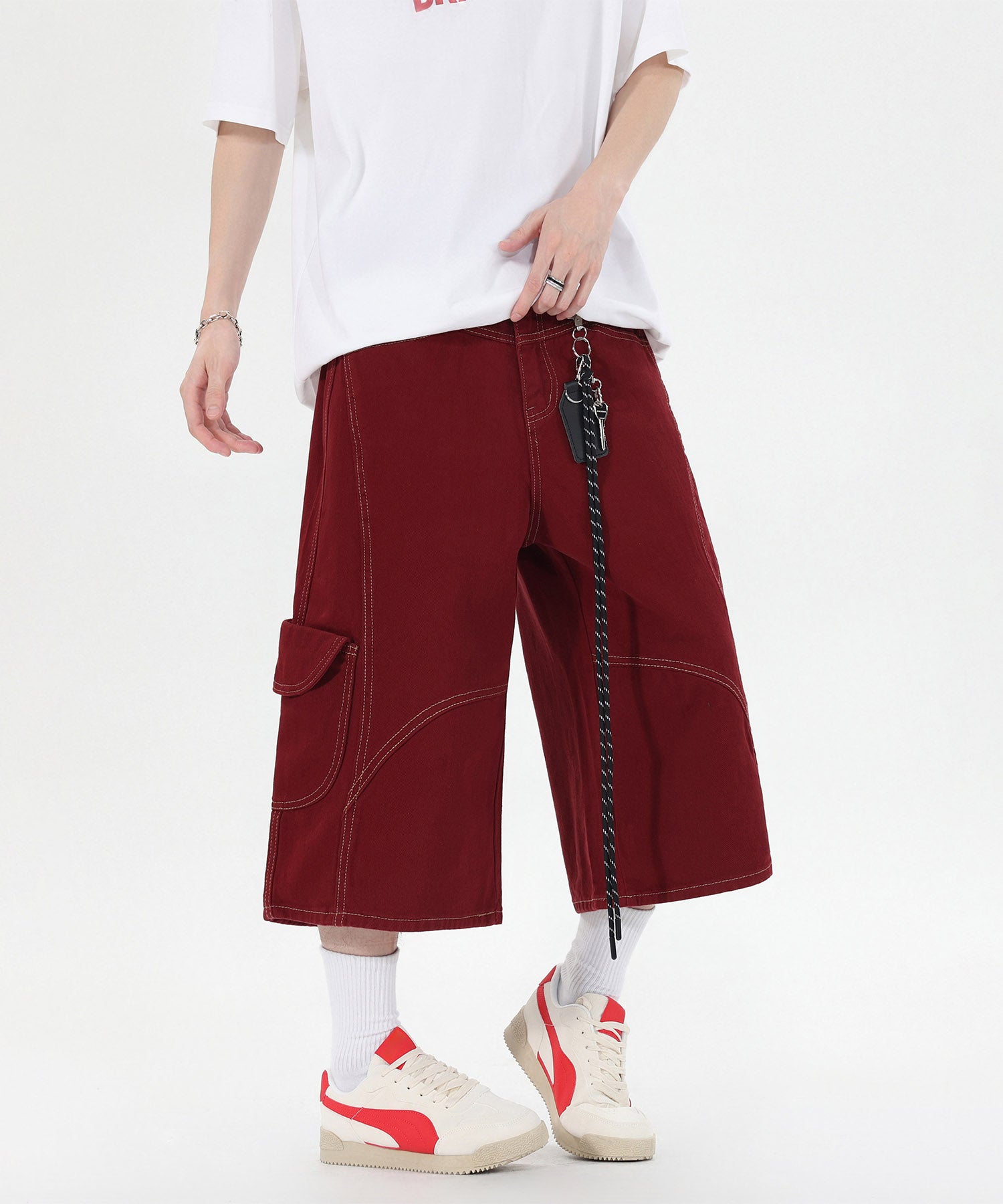 HOOK チェーンキーホルダー付き カーゴハーフパンツ (SS)