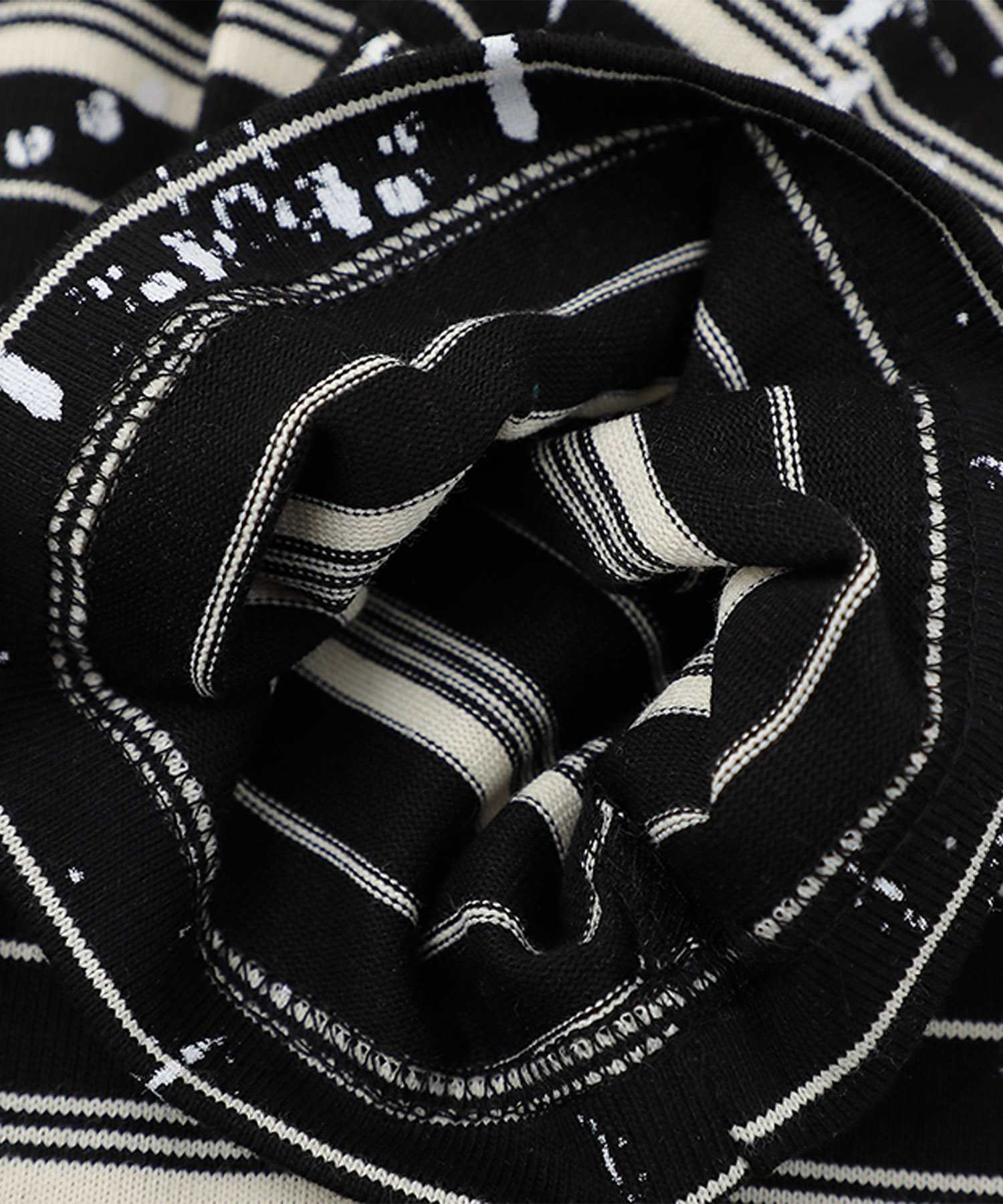 HOOK ペイントスプラッシュ × ボーダー 半袖 Tシャツ (SS)