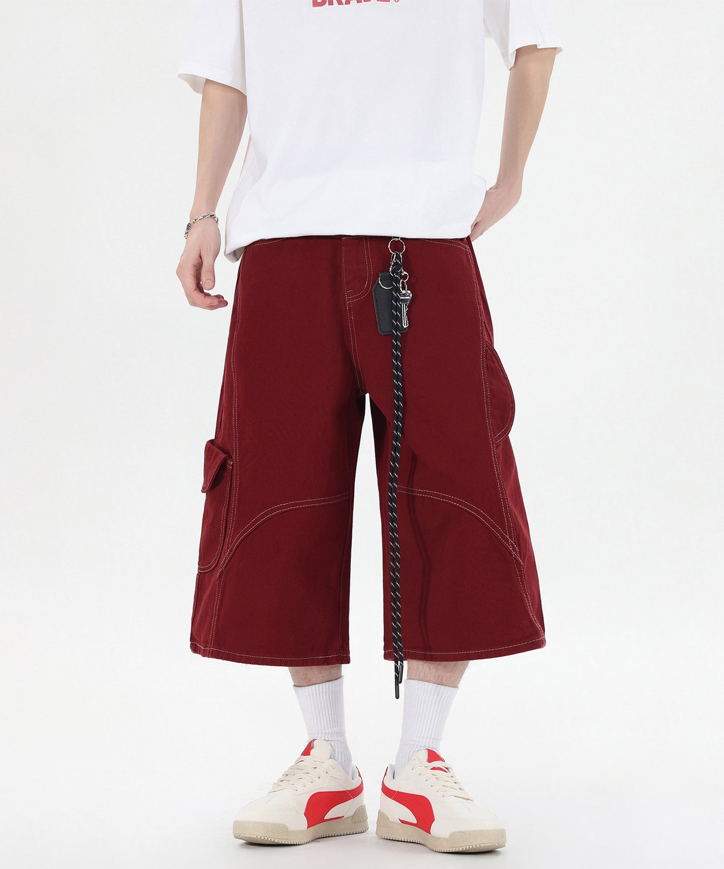 HOOK チェーンキーホルダー付き カーゴハーフパンツ (SS)