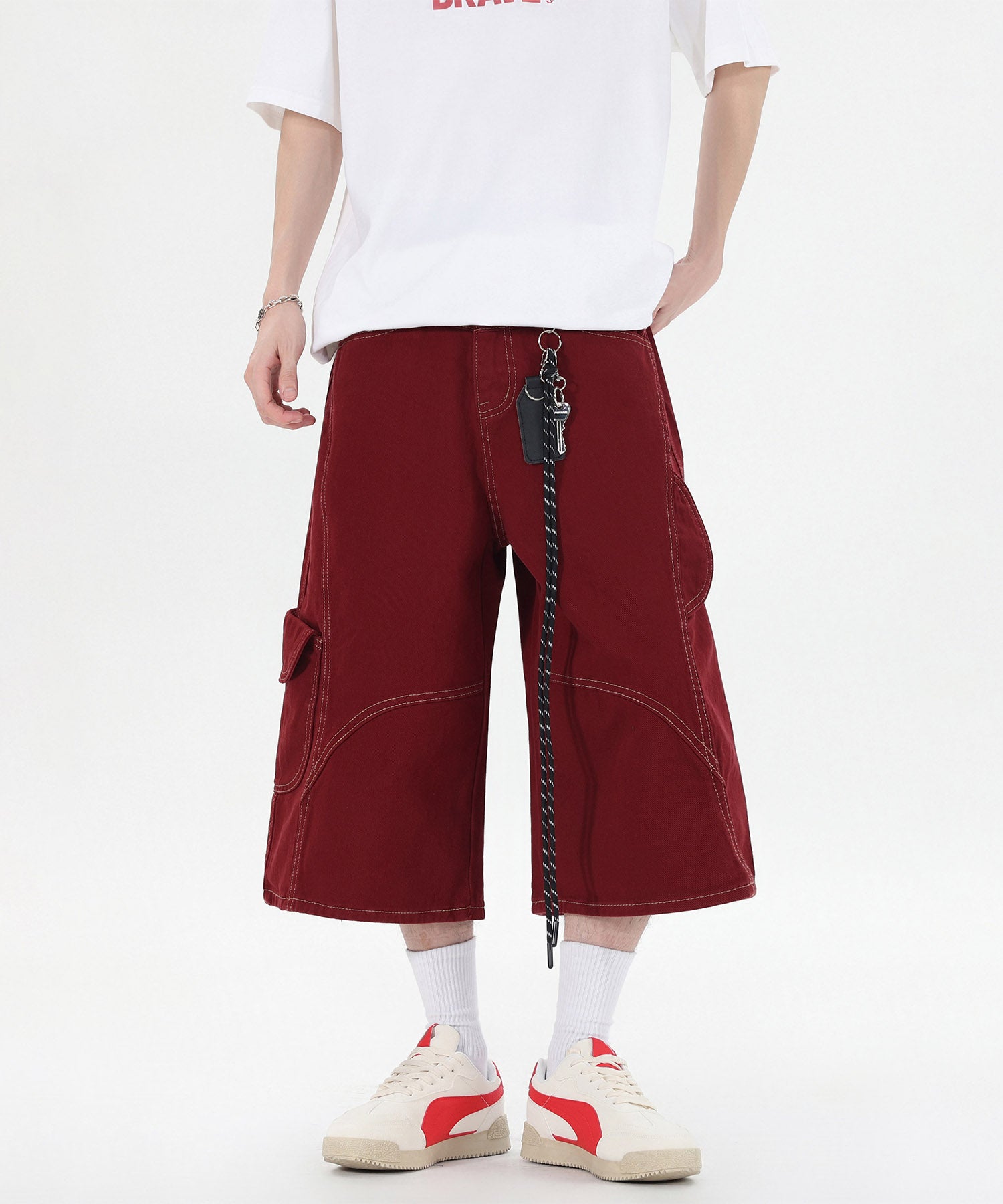 HOOK チェーンキーホルダー付き カーゴハーフパンツ (SS)