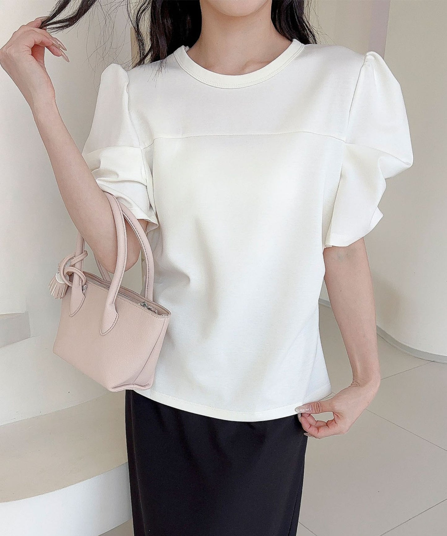 【Jasmine】パワショル切り替えTシャツ