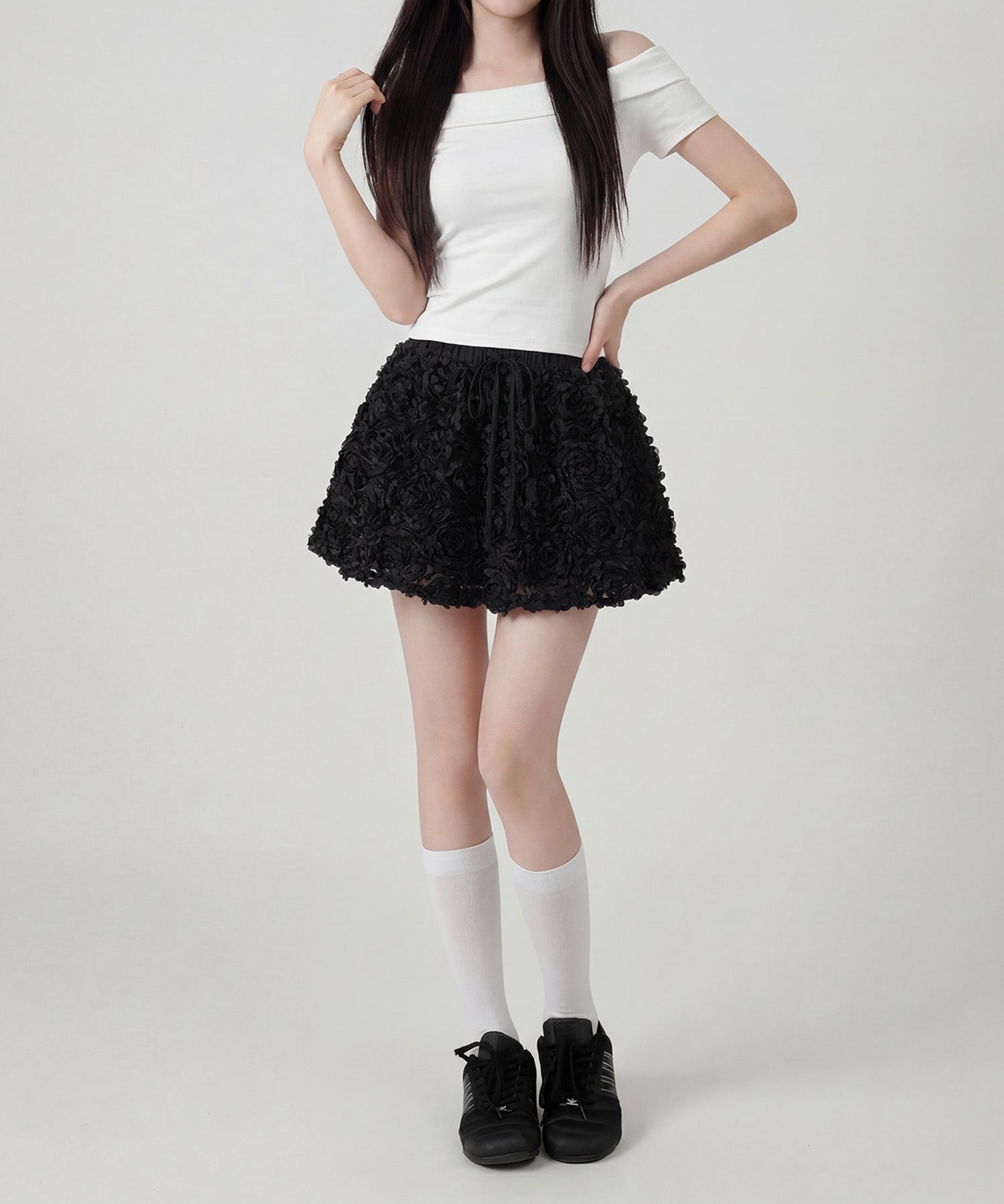 HOOK for girls　立体ローズミニスカート