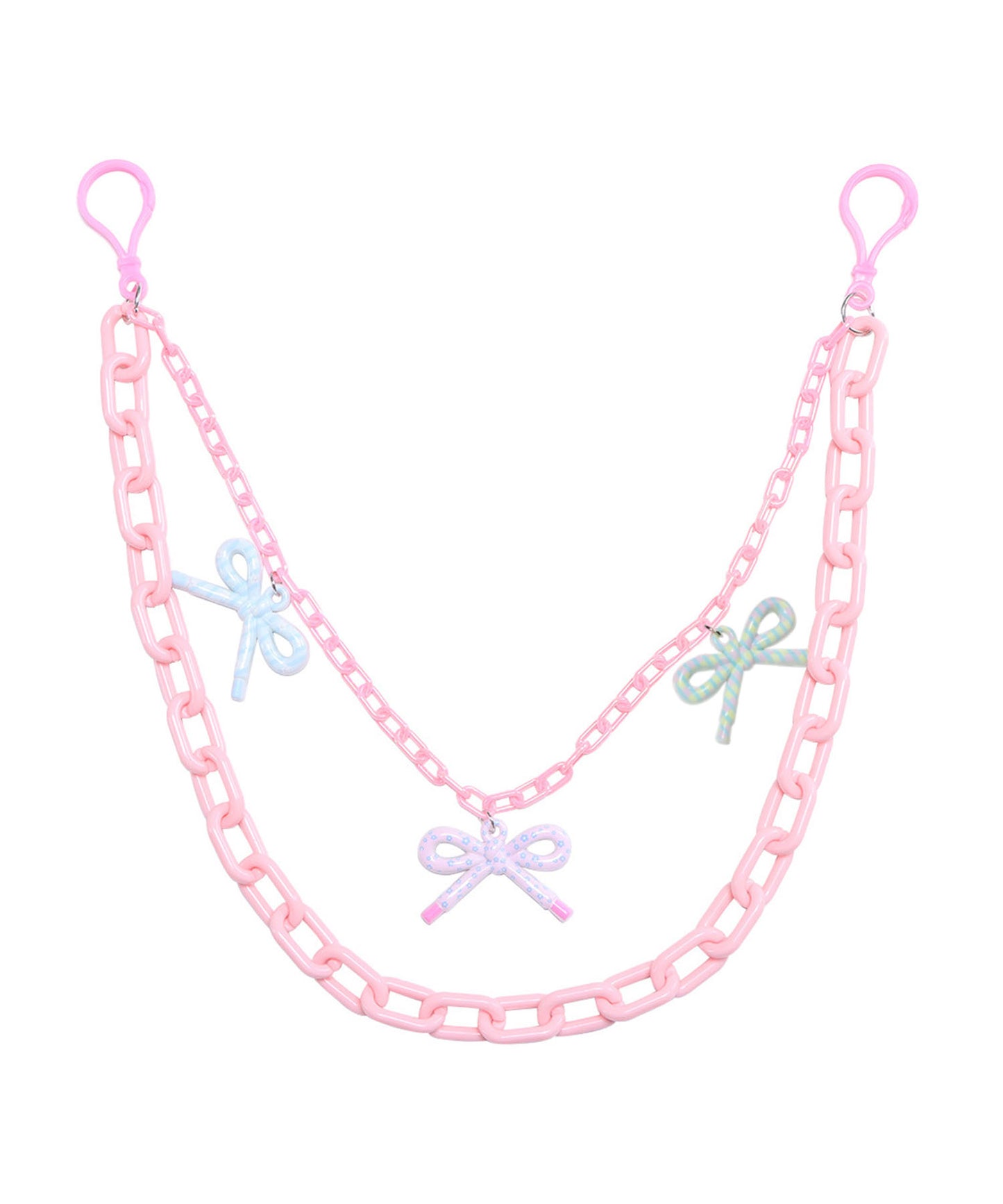 HOOK for girls チャーム付きパンツチェーン アクリル ガーリー ストリート ウエストチェーン