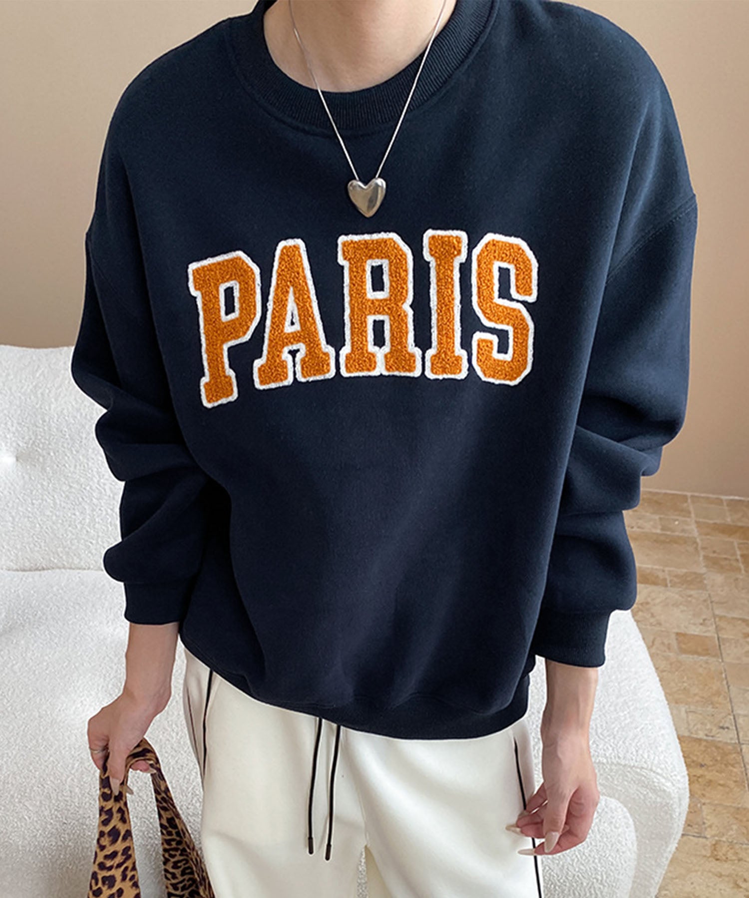 aimoha/サガラ刺繍 ビッグスウェット