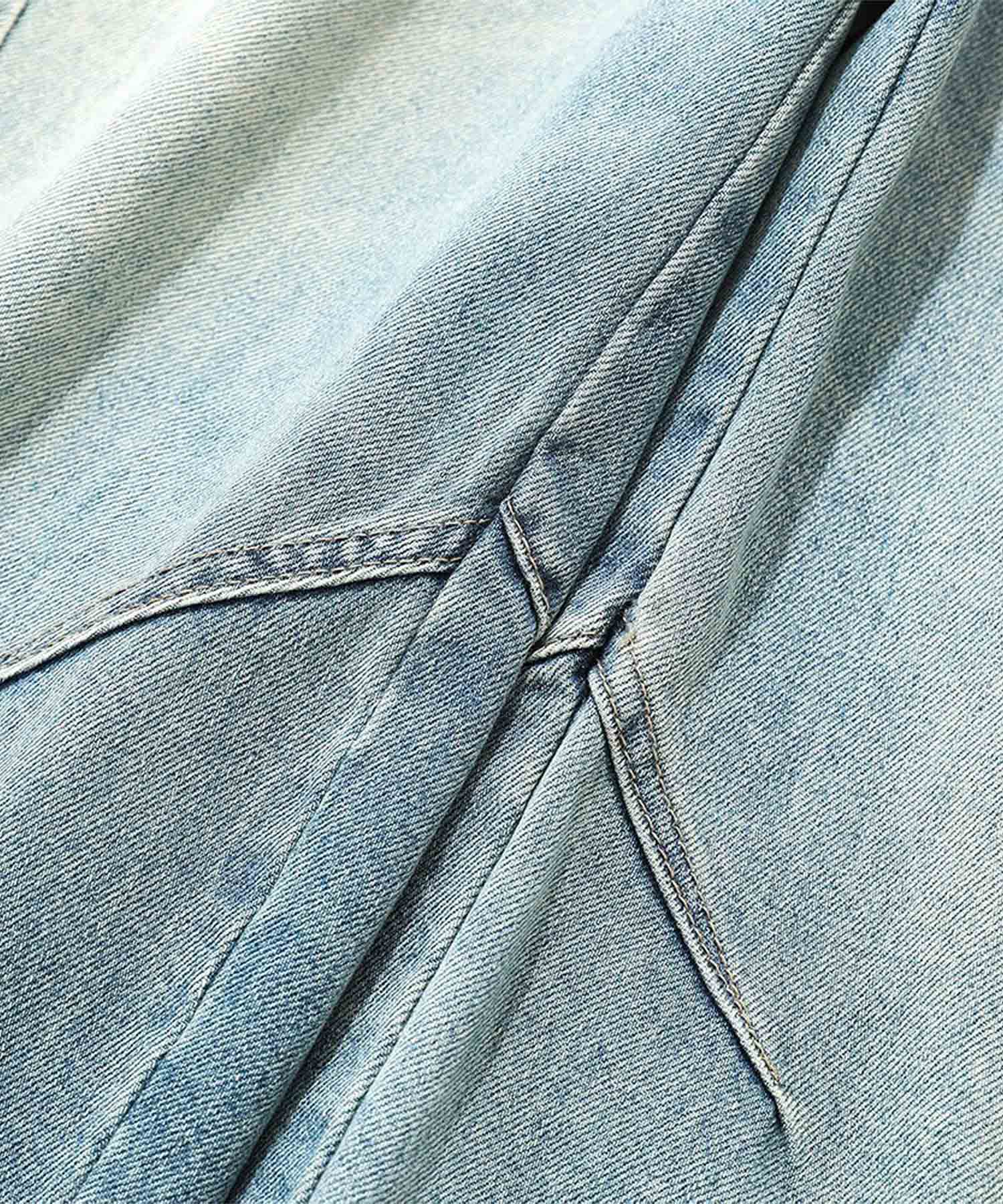 HOOK バレルレッグ ワイドデニム ハーフパンツ (SS)