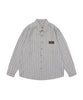 [HOOK] Vintage-style striped all-over pattern big shirt